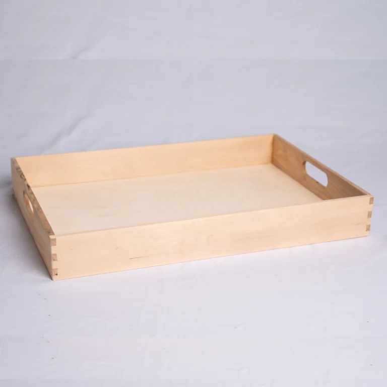 Houten dienblad pakket samenstellen